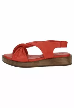 Босоножки на платформе Caprice, красный