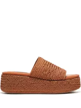 Босоножки на платформе Casadei, коричневый