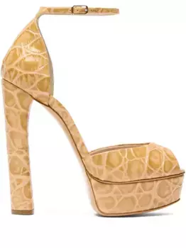 Босоножки на платформе Casadei, нейтральный