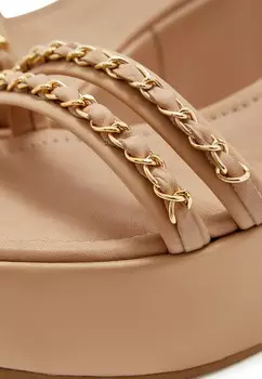 Босоножки на платформе CHAIN Cesare Gaspari, светло-розовый