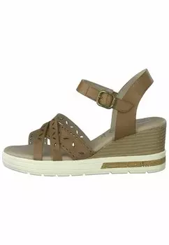 Босоножки на платформе Comfort - Wedge sandals Tamaris, цвет Cognac