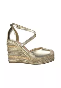 Босоножки на платформе Decollet Alma Blue, золотой