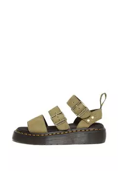 Босоножки на платформе DR. MARTENS SANDAL , цвет muted olive