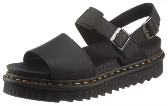 Босоножки на платформе DR. MARTENS "Voss Hydro", летняя обувь, босоножки, каблук-платформа, на платформе, черный