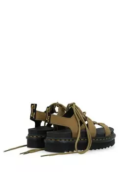 Босоножки на платформе Dr. Martens, зеленый