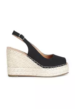 Босоножки на платформе Espadrilles CAFNOIR, черный