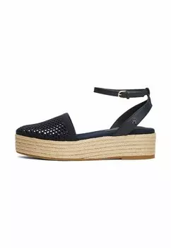 Босоножки на платформе Espadrilles Tommy Hilfiger, синий