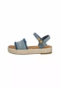 Босоножки на платформе Espadrilles TOMS, синий