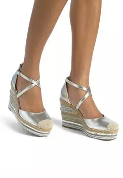Босоножки на платформе High heels Alma en Pena, серебряный