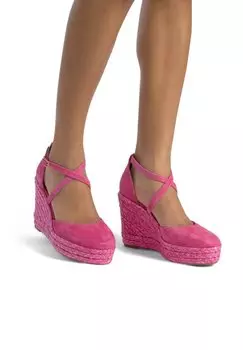 Босоножки на платформе High heels Alma en Pena, цвет Fucsia Jaspeado