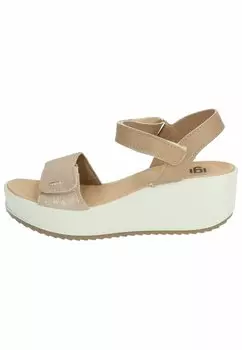 Босоножки на платформе IGI&CO, цвет beige corda
