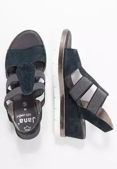 Босоножки на платформе Jana, темно-синие