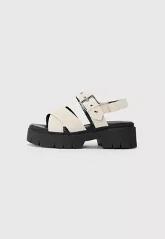 Босоножки на платформе KRIS - Ankle cuff sandals HUGO, песочный