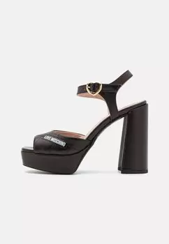Босоножки на платформе Love Moschino, черный