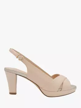 Босоножки на платформе luisa slingback Paradox London, цвет Nude