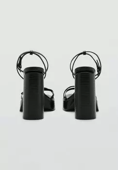 Босоножки на платформе Mango, черный