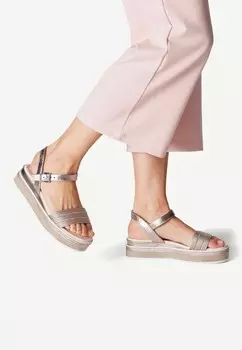 Босоножки на платформе Marco Tozzi, пестрый розовый