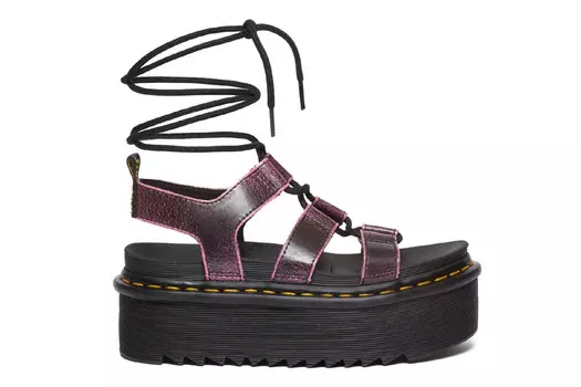 Босоножки на платформе Nartilla XL Dr. Martens, бордовый