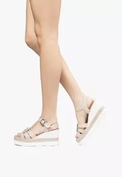 Босоножки на платформе NeroGiardini, бежевый