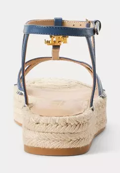 Босоножки на платформе PAYTON NAPPA LEATHER ESPADRILLE Ralph Lauren, синий