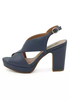 Босоножки на платформе Queen Helena, синий