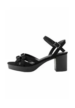 Босоножки на платформе REGULAR FIT - FOREVER COMFORT ROUND LOW STRAP BUCKLE DETAIL Next, черный