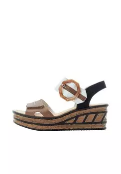 Босоножки на платформе Rieker, цвет braun