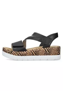 Босоножки на платформе Rieker, цвет schwarz