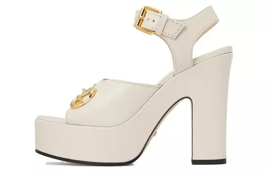 Босоножки на платформе с отделкой Horsebit Gucci