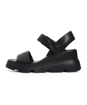 Босоножки на платформе с завышенной талией Cesare Gaspari, черный