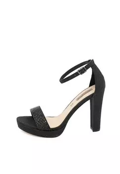 Босоножки на платформе Sandali con tacco Queen Helena, черный