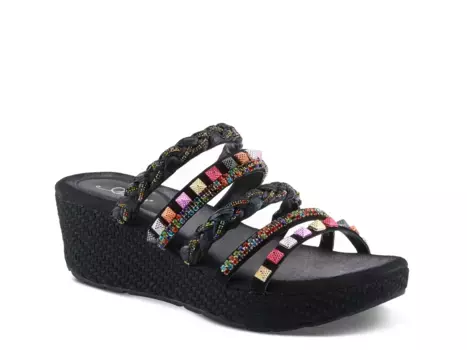 Босоножки на платформе Shinychic Azura, Black/Multicolor Design