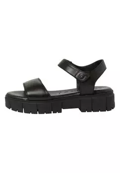 Босоножки на платформе Tamaris, цвет black leather