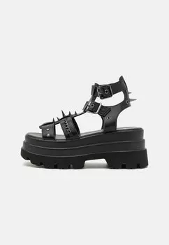 Босоножки на платформе The Divine Destruction Spiked Chunky Koi Footwear, черный
