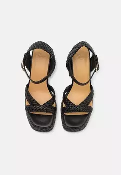 Босоножки на платформе VALERIA Castaer, черный