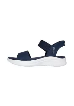 Босоножки на платформе Wedge sandals Skechers, темно-синий