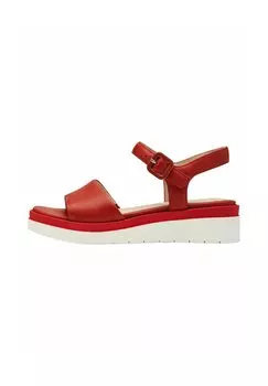 Босоножки на платформе Wedge sandals Tamaris, красный