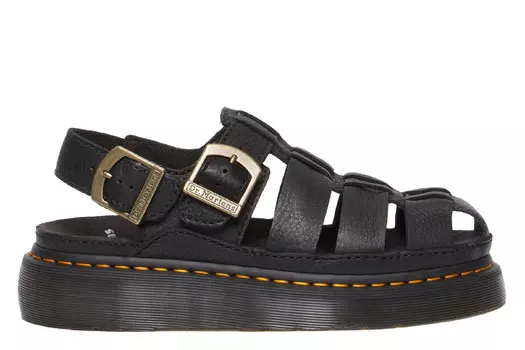 Босоножки на платформе Wrenlie Dr. Martens, черный