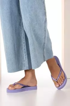 Босоножки на плоской платформе приталенного кроя Havaianas, фиолетовый