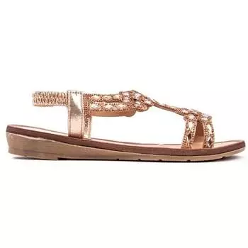 Босоножки на плоской подошве April Solesister, серебряный