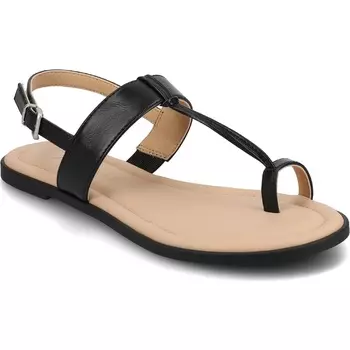 Босоножки на плоской подошве Journee, black