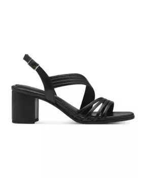 Босоножки на плоской подошве на высоком каблуке Marco Tozzi, черный