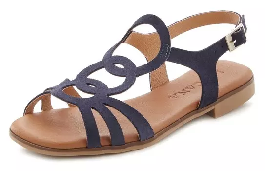 Босоножки на ремешках LASCANA, синий