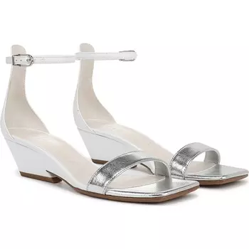 Босоножки на ремешках Sadie Franco Sarto, white/silver faux leather