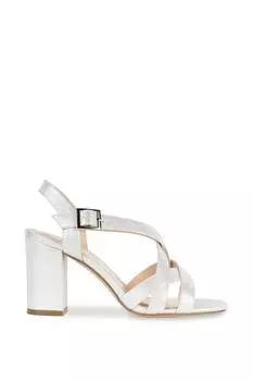 Босоножки на широком каблуке 'Hilde' Paradox London, серебро