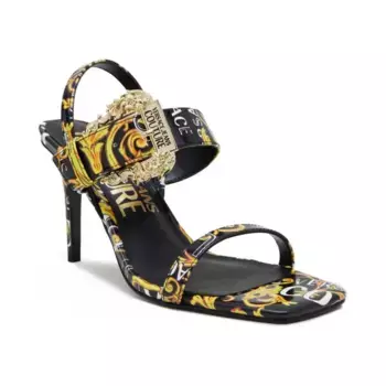 Босоножки на шпильке Versace, черный