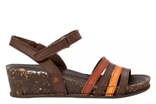 Босоножки на танкете Art, коричневый