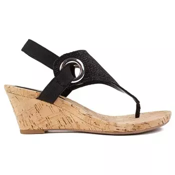 Босоножки на танкетке Aida White Mountain, черный