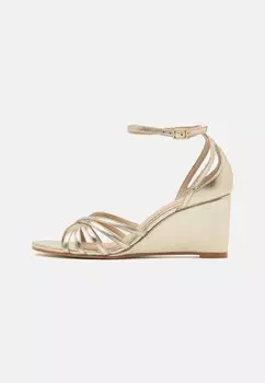 Босоножки на танкетке Anna Field, цвет gold