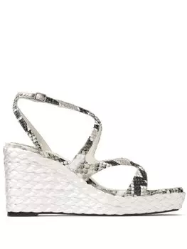 Босоножки на танкетке Ayla 85мм Jimmy Choo, черный